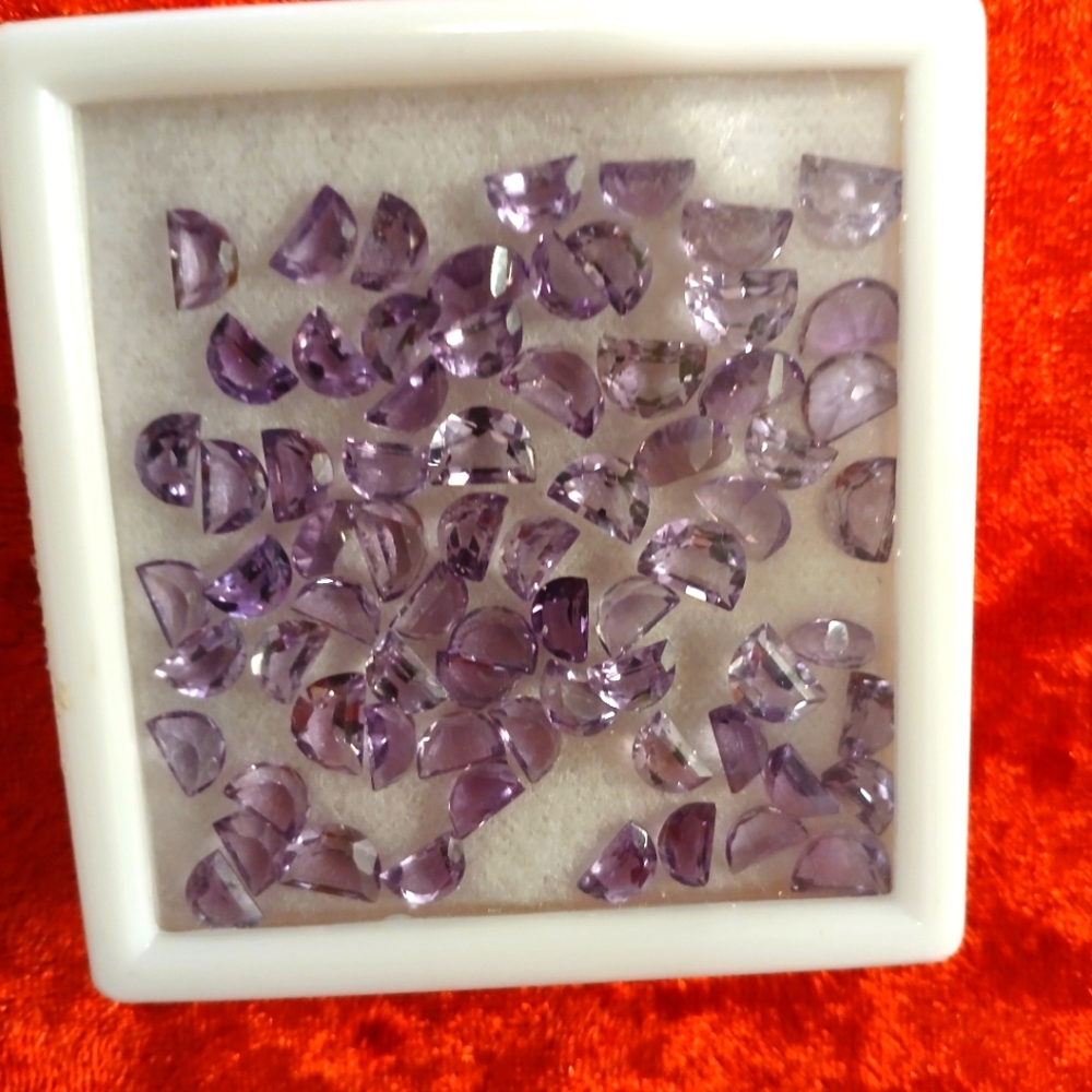 Lot Purple Amethyst Gemstone Collection